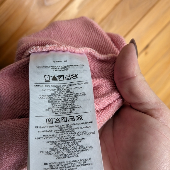 P.E Nation Backfield Sweater (Flamingo Pink) Size Medium - Picture 8 of 8